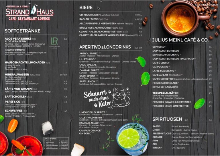Tischset für Homepage Getränke 2026